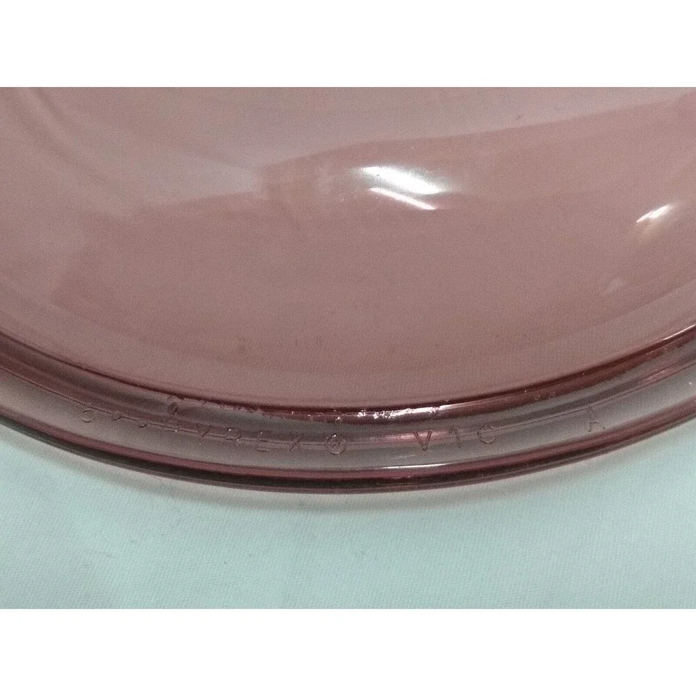 Vintage Pyrex V15C-A #5 Cranberry Vented Glass Lid 5.75 inches (Made in USA)